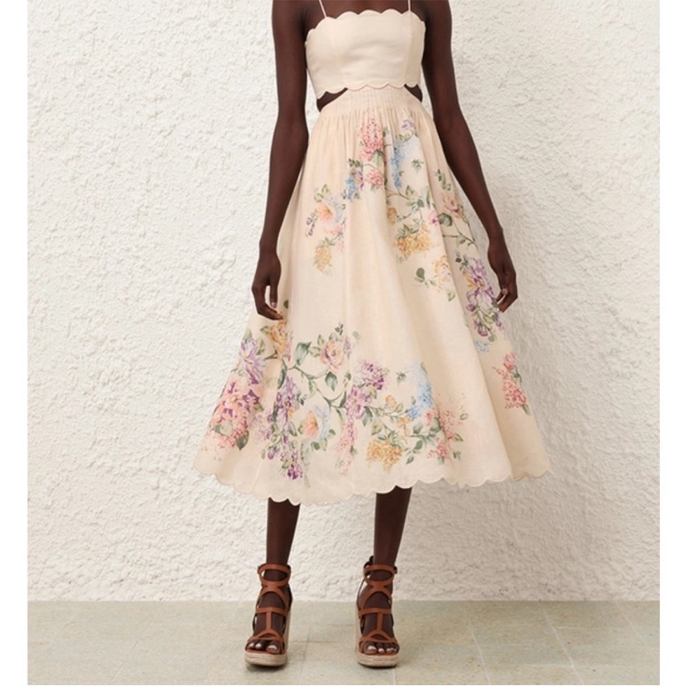 Zimmermann Scallop Midi Dress